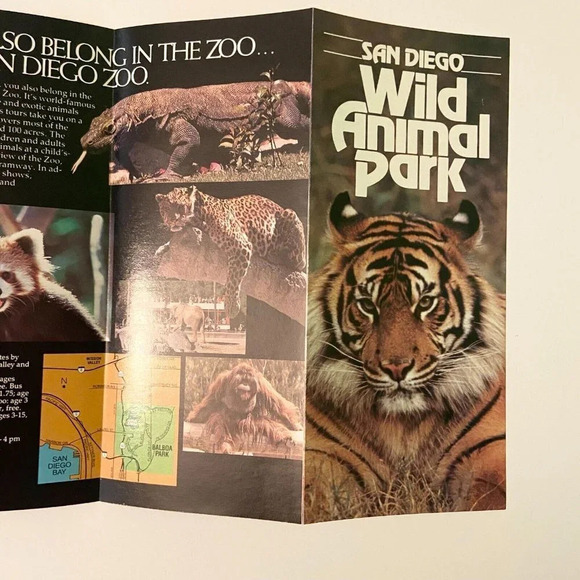 Vintage Lot of 6  San Diego Brochures Park Zoo Hotel Museum Pamphlets - Picture 10 of 16